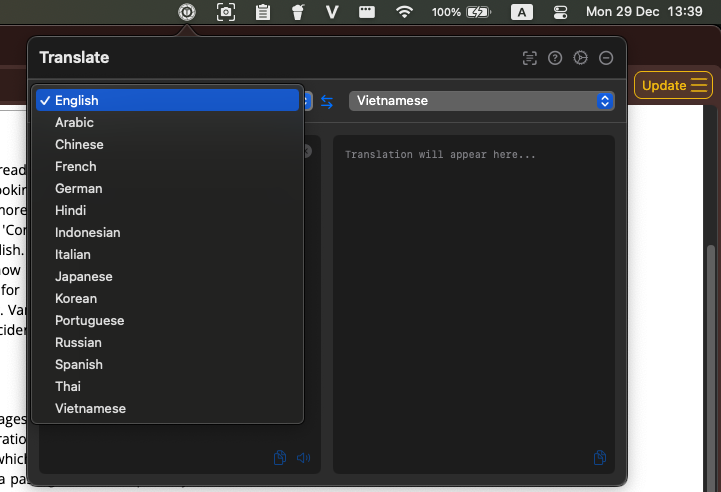 Multi-Language Support